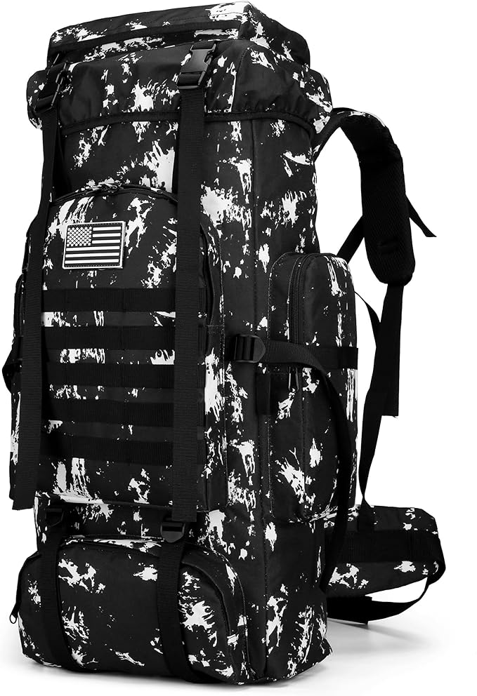 King'sGuard 70L Camping Hiking Backpack Tactical Backpack Military Molle Rucksack Backpack for Outdoor