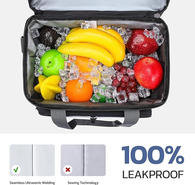 Maelstrom Soft Cooler Bag,Collapsible Soft Sided Cooler,24/30/60/75 Cans Beach Cooler,Ice Chest,Large Leakproof Camping Cooler,Portable Travel Cooler for Grocery Shopping,Camping,Road Trips