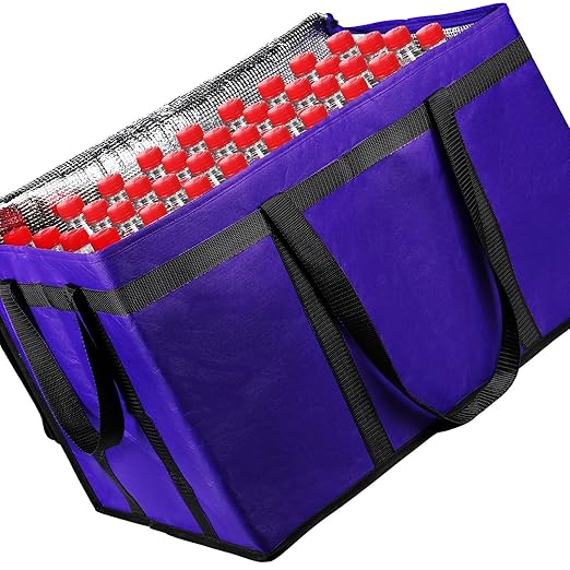 Musbus 1 PACK Purple Extra Large XXXL Insulated Food Delivery Bag Cooler for DoorDash - Keep Food Warm, Catering Shopper Hot