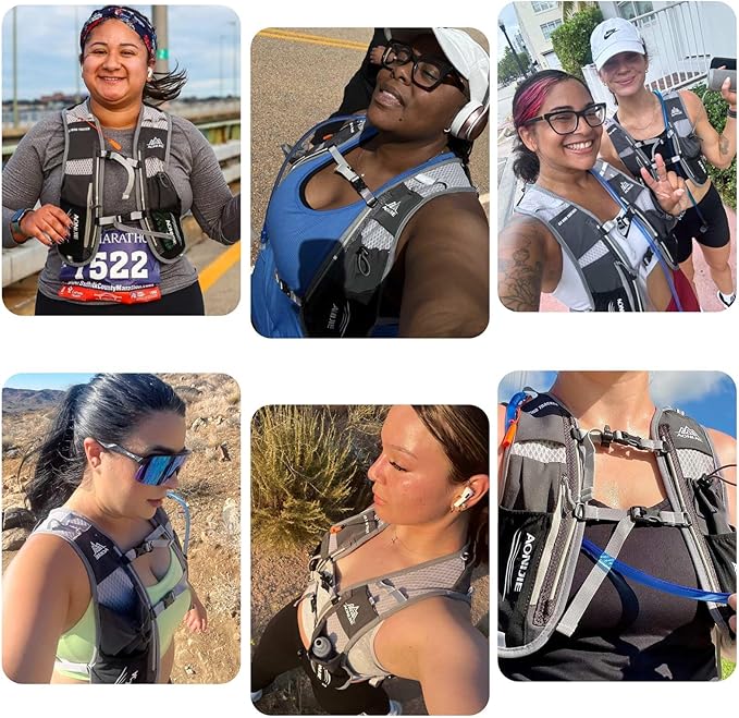 Azarxis Running Water Bottles Flask BPA Free Leakproof Hydration Vest Packs Waist Belt Replacement for Triathlon Marathon Hiking Cycling Climbing Runner