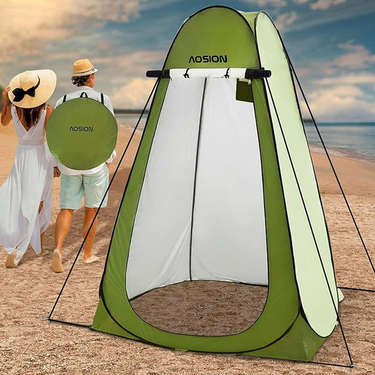 AOSION Privacy Shower Tent,Pop Up Changing Tent,Camp Bathroom Changing Dressing Room,Sun Sunshade Canopy Outdoor Rain Shelter for Camping Hiking Beach Picnic Fishing.