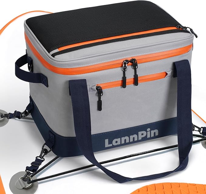 Paddle Board Cooler Waterproof Large Capacity SUP Deck Coolers, Leakproof Kayak Cooler Accessories Premium Insulated Cooler for Paddleboard Accessories,Drinks | Quality Clips& Bottle Opener Included