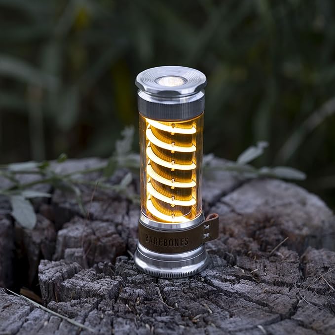 Barebones Edison Light Stick – Aluminum, USB Rechargeable LED Lantern and Flashlight with 7 Modes, 40+ Hour Run Time, Camping Essentials with Magnetic Base