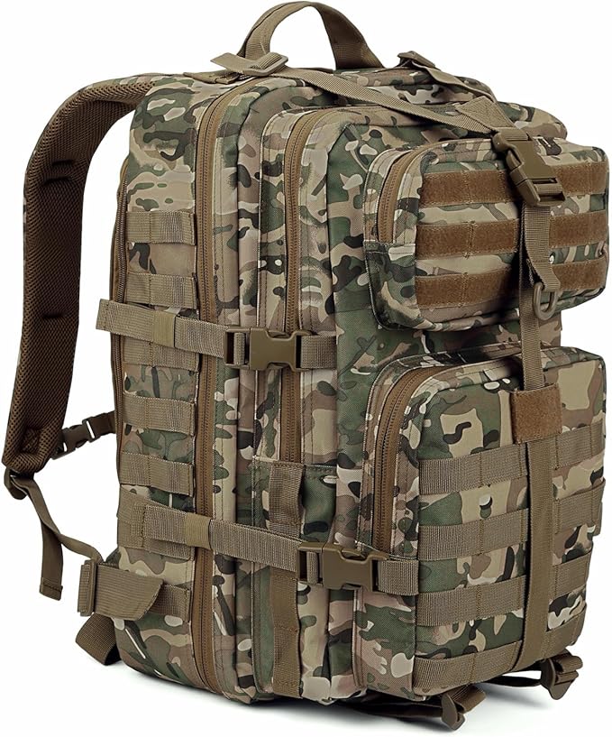 REEBOW GEAR Tactical Backpack for Men Military Tactical Bag Pack Army Molle Survival Bags Backpacks Comouflage