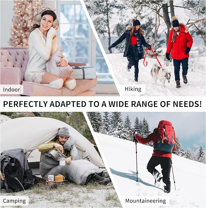 Naturehike Ultralight Down Sleeping Bag, 650FP, 3-4 Season, Adults, 32-42, Waterproof, Compact, Camping, Hiking