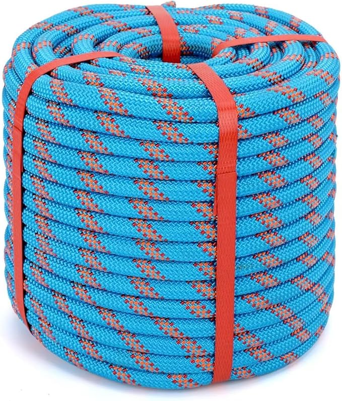 Arborist Rope Climbing Rope 48 Strands Tree Rope(1/2 inch x 150ft) for Climbing Tree Swing Pulling Sailing