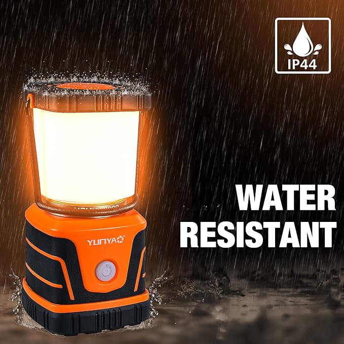 LED Camping Lantern Rechargeable,2200LM,4 Light Modes,4800mAh Power Bank,Perfect Lantern Flashlight for Power Outages, Emergency,Hurricane,IP44 Waterproof,Portable Light for Hiking ,USB Cable Included