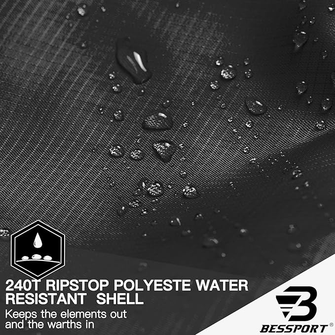 Bessport Mummy Sleeping Bag | 15-45 ℉ Extreme 3-4 Season Sleeping Bag for Adults Cold Weather– Warm and Washable, for Hiking Traveling & Outdoor Activities