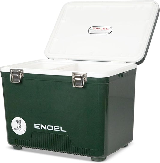 Engel 19qt Leak-Proof, Air Tight, Drybox Cooler and Small Hard Shell Lunchbox for Men and Women