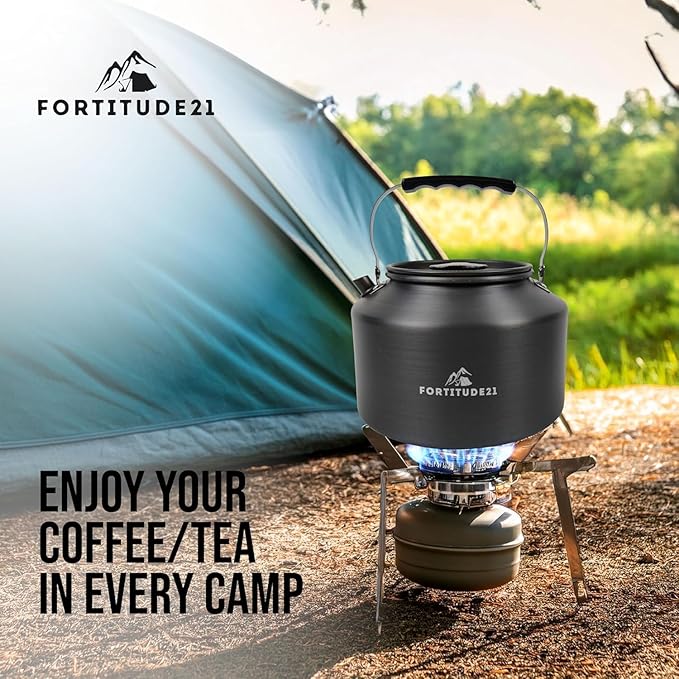Tea Kettle for Stovetop, 2.2L Teapot for Boiling Water, Camping Kettle for Stove Top, Coffee and Water Kettle for Stovetop Use, Camp Kettle for Tea Brewing