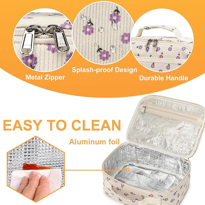 CAMTOP Lunch Box Kids Insulated Lunch Bag Small Cooler Thermal Meal Thermal lunchbox for Girls Boys School Picnics