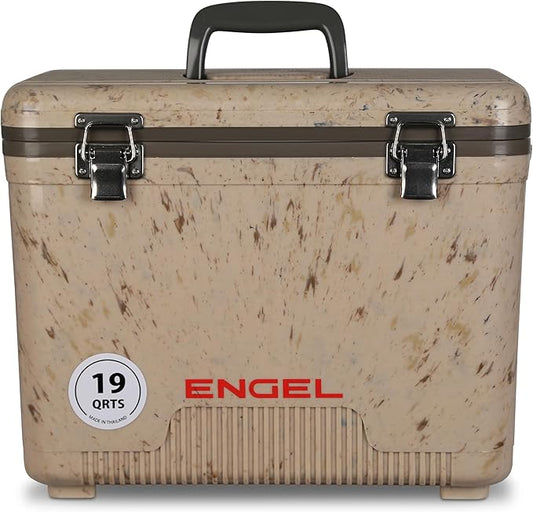 Engel 19qt Leak-Proof, Air Tight, Drybox Cooler and Small Hard Shell Lunchbox for Men and Women