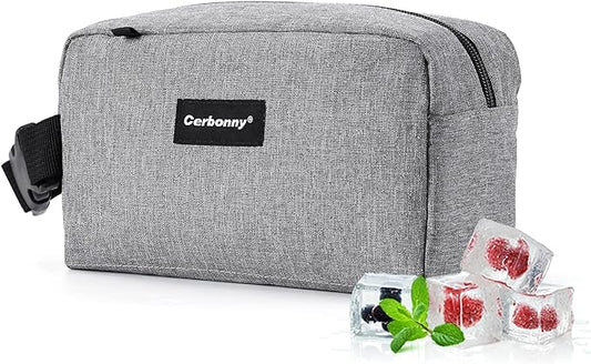 Cerbonny Small Cooler Bag Freezable Lunch Bag for Work School Travel, Leak-proof, Insulated, PVC Free, BPA Free, Waterproof, Easy to Clean