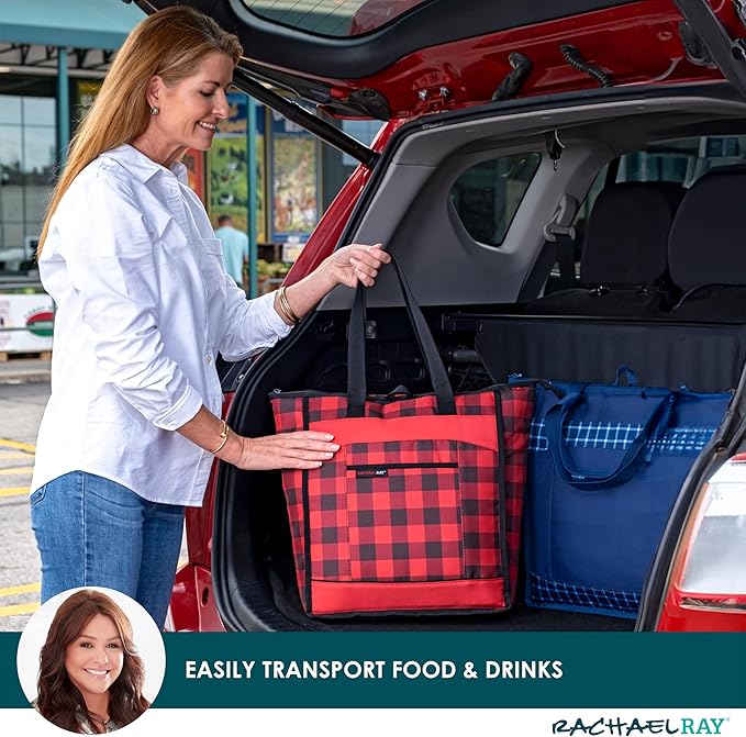 Rachael Ray Chillout Soft Sided Cooler Bag - Insulated, Leak Proof, Portable for Travel