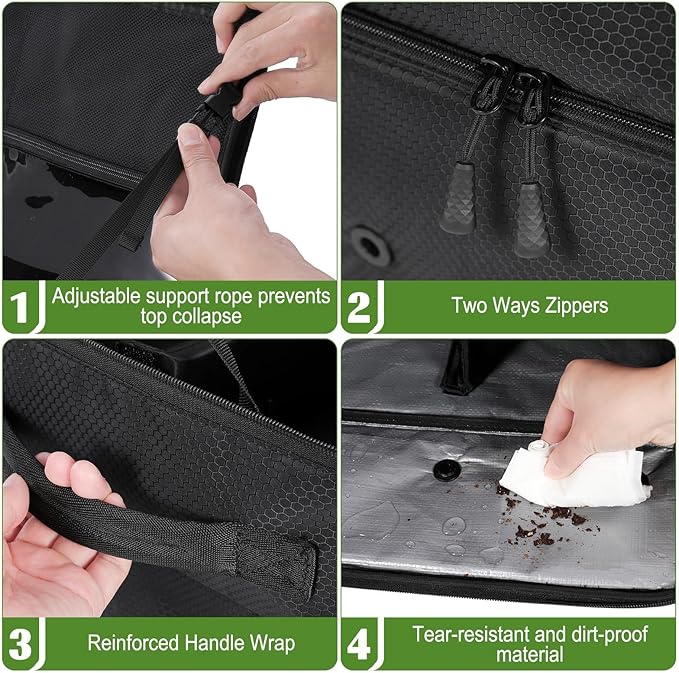 Golf Trunk Organizer, 2 Layer Waterproof Car Golf Locker with Separate Ventilated Compartment for 2 Pair Shoes, Golf Trunk Storage for Golf Accessories, Golf Gifts for Men