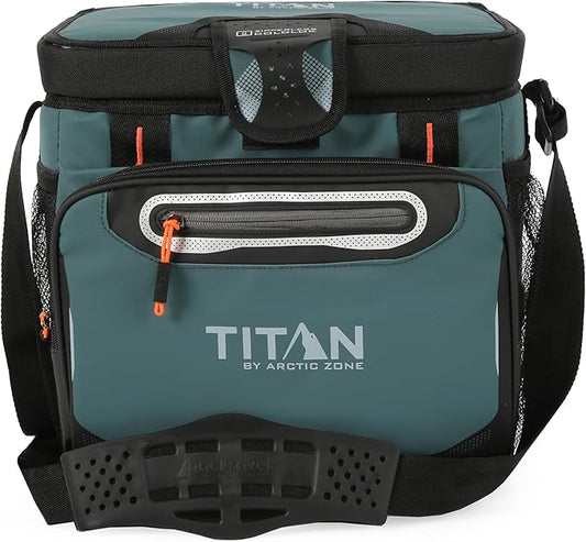 Arctic Zone Titan Deep Freeze Cooler - Zipperless Hardbody Cooler - Small & Large Capacity- Beach & Camping Cooler - Deep Freeze Insulation, HardBody Liner, and SmartShelf