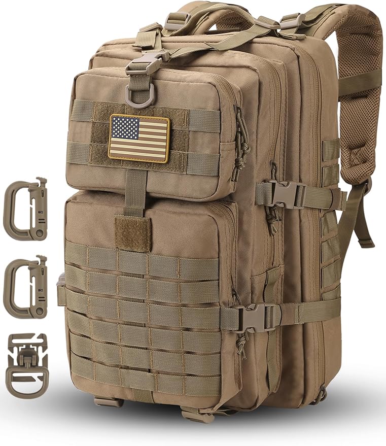 MOLLE Assault Pack, Tactical Backpack Military Army Camping Rucksack, 3-Day Pack