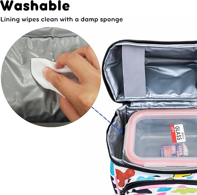 J World Corey Kids Lunch Bag. Insulated Lunch-Box for Boys Girls, Kiddo