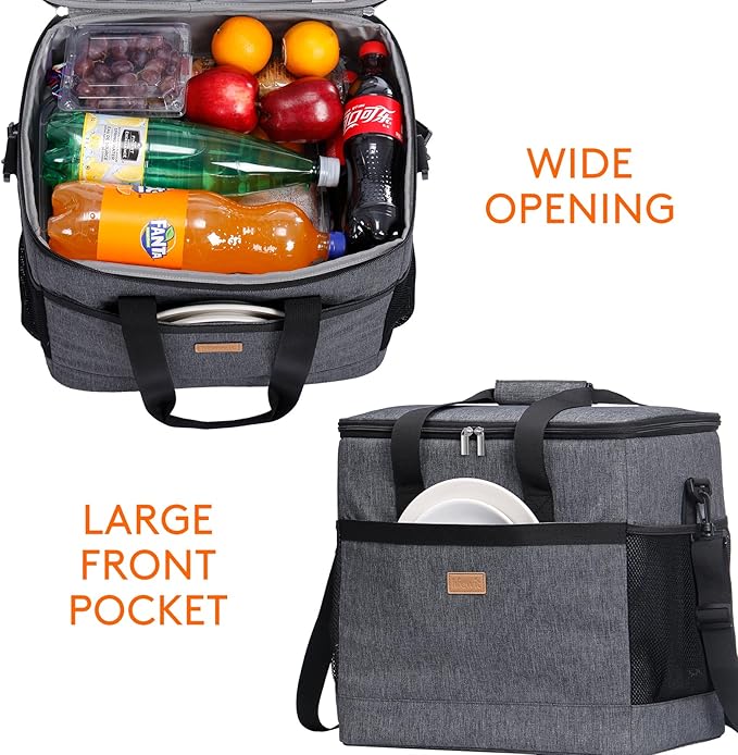 Lifewit Cooler Bag 30/50/60 Cans Collapsible and Insulated Large Lunch Bag Leakproof Soft Cooler Portable Tote for Camping/BBQ/Family Outdoor Activities