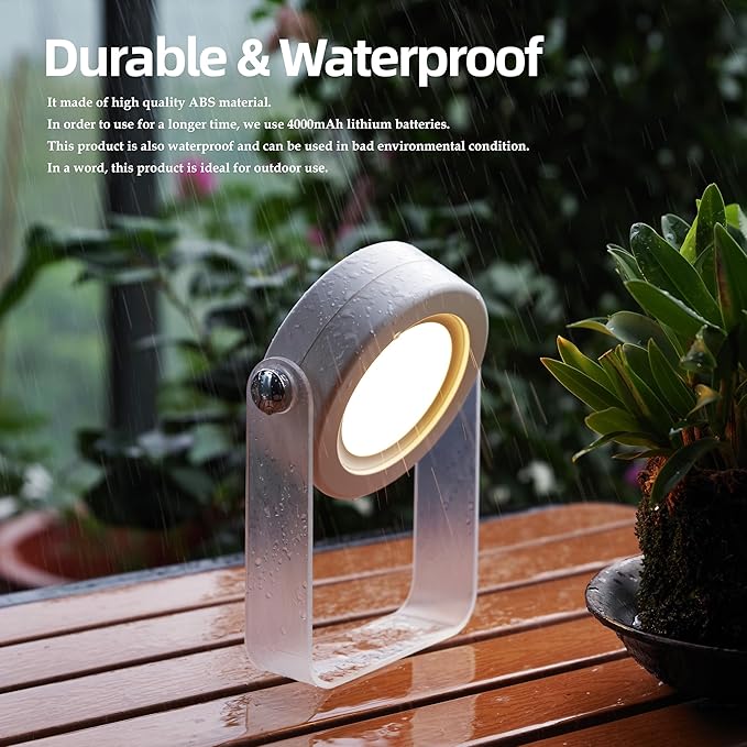 Waterproof Collapsible Camping Lantern with Phone Charger,Rechargeable Camping Lights,4400mAh Power Bank, Portable Battery Powered Foldable Travel Lamp for Hiking , Power Outages,Survival Kit