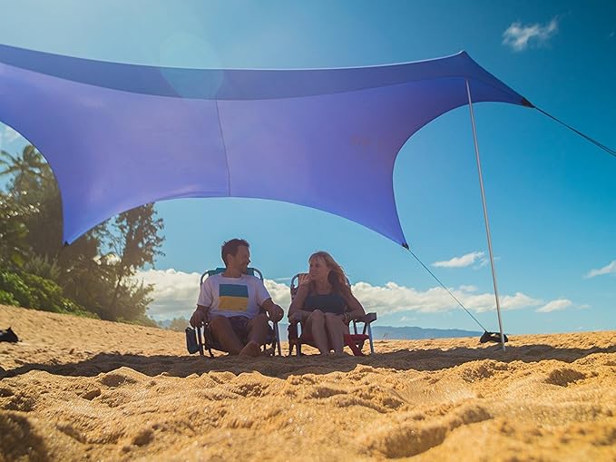 Neso Tents Grande Beach Tent, 7ft Tall, 9 x 9ft, Reinforced Corners and Cooler Pocket