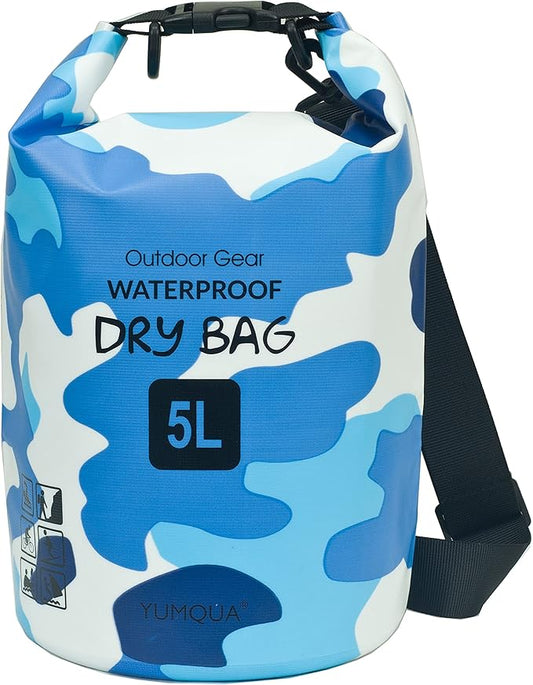 Waterproof Dry Bag Backpack 5L/10L/20L/30L/40L, Roll Top Floating Waterproof Storage Bags for Kayaking, Boating, Swimming, Hiking, Camping and Fishing