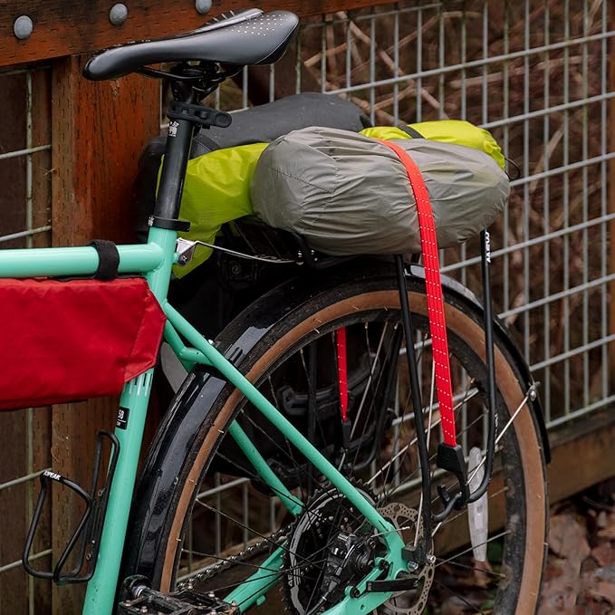 GEAR AID Holdfast Bungee Strap, Organize Your Garage and Gear for Biking, Camping, Hunting, Exercise, Paddling and More, Orange Reflective