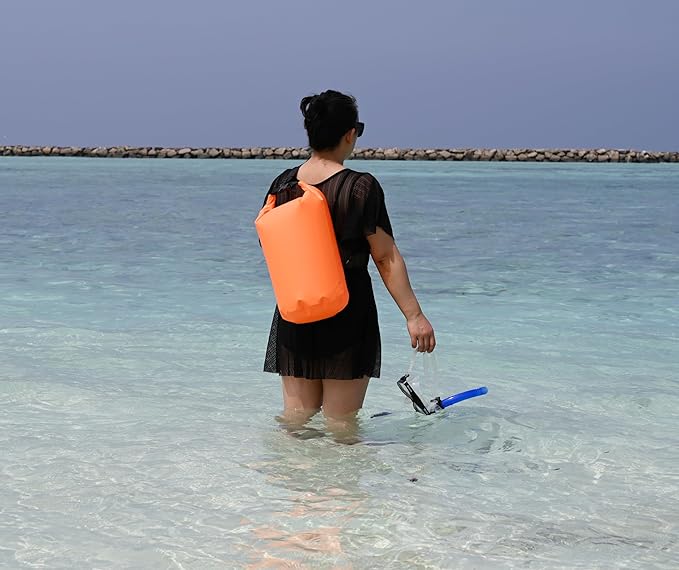 MARCHWAY Floating Waterproof Dry Bag Backpack 5L/10L/20L/30L/40L, Roll Top Sack Keeps Gear Dry for Kayaking, Rafting, Boating, Swimming, Camping, Hiking, Beach, Fishing