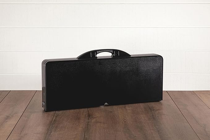 PICNIC TIME NFL Portable Soft Top Travel Table, Black