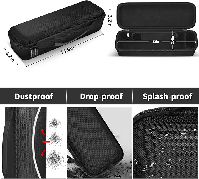 BooBowl Case Compatible with Clemas/for BougeRV/for SakerPlus Telescopic Rechargeable Camping Lights, Electric Outdoor Lamp Magnetic Lanterns Storage Holder Bag- Box Only