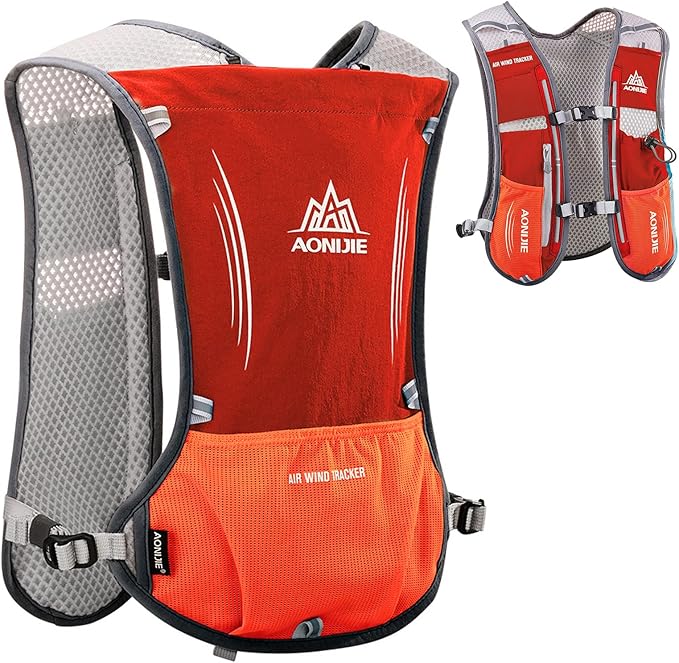 AONIJIE Hydration Backpack Running Vest, 5L Capacity, Multi-Pocket Design, Breathable and Lightweight, Pack for Outdoor Sports - Running, Cycling, Climbing and Hiking