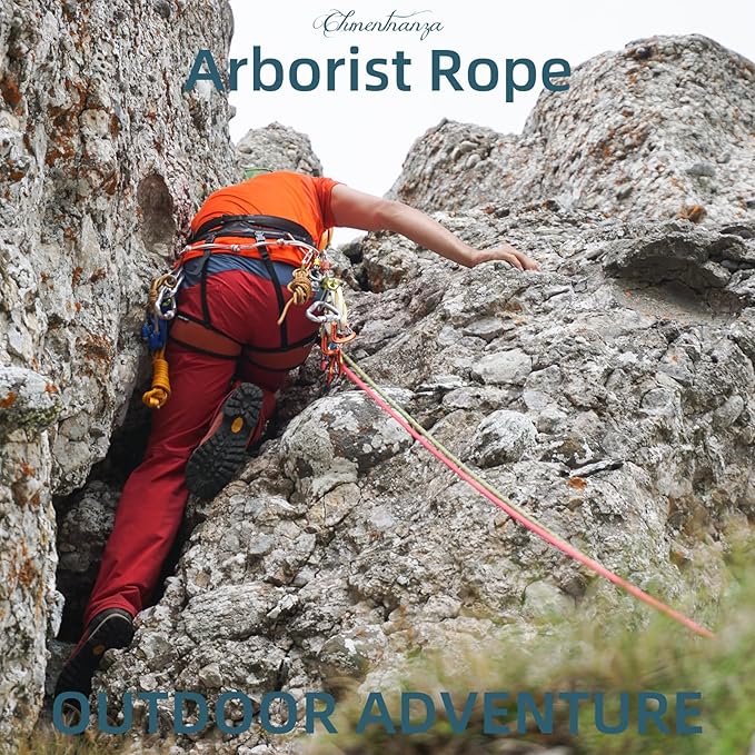 Arborist Rigging Rope Blue - 1/2 Inch Diameter 50 Ft - Heavy Duty Bull Rope for Arborist Climbing Nautical Swing Outdoor Adventures