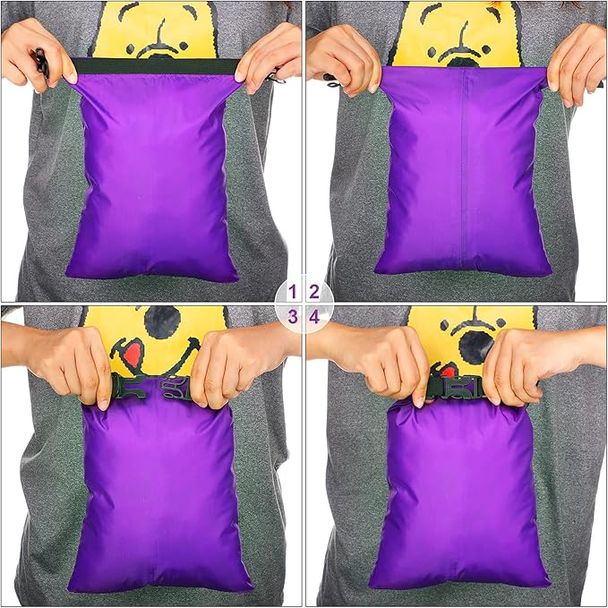 Shappy 6 Pcs Waterproof Dry Bag Set 6 Sizes Lightweight Sacks and Long Adjustable Shoulder Strap Outdoor Water Proof Keep Gear Dry Bag Stuff Sacks for Backpacking, Boating, Hiking, Camping (Bright)