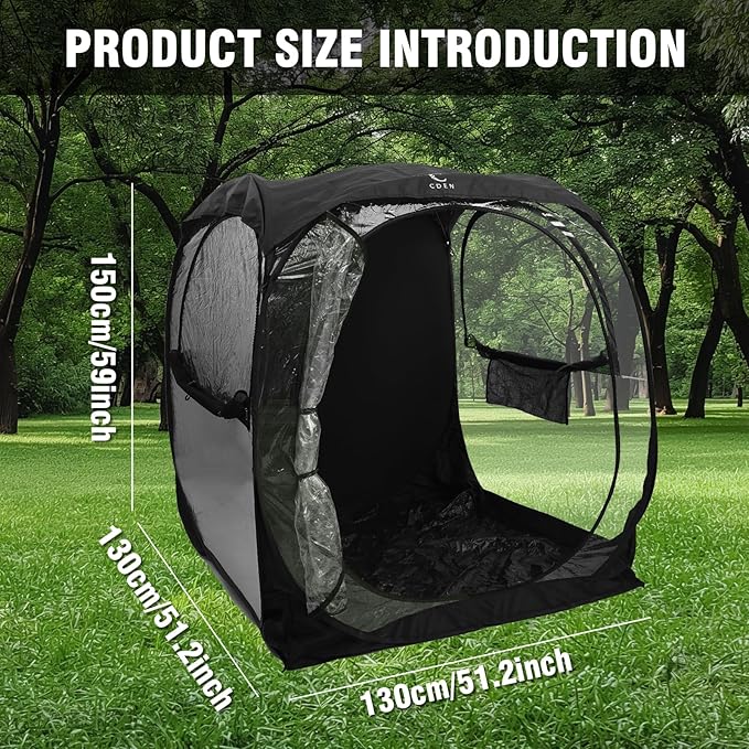 CDEN Sport Tent, Instant Tent, Pop Up, with Sealed Floor, rain Fly, for Sports, Event, Camping