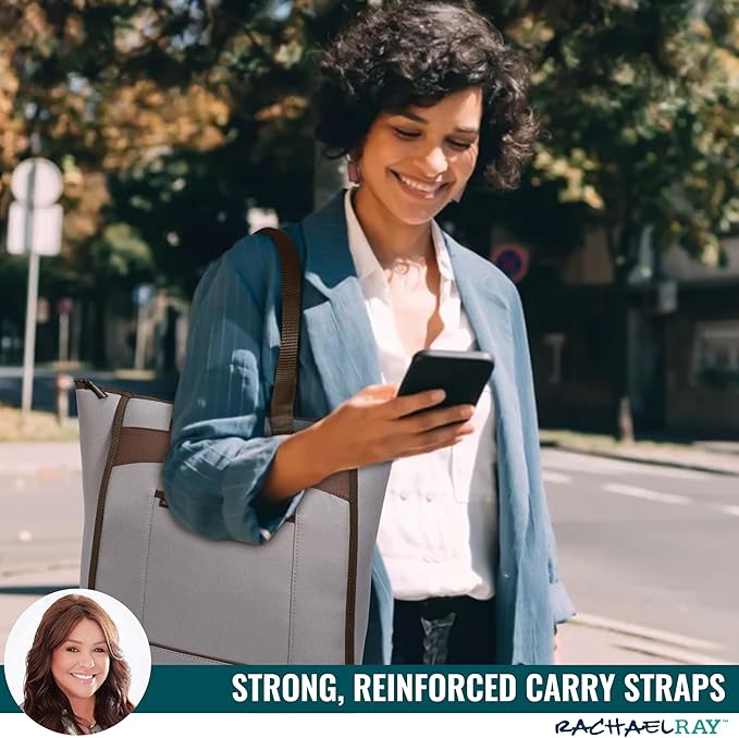 Rachael Ray Chillout Soft Sided Cooler Bag - Insulated, Leak Proof, Portable for Travel