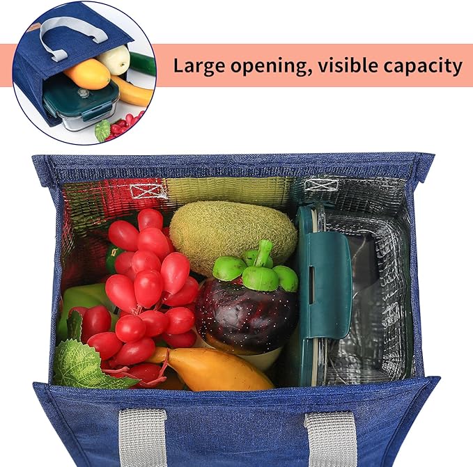 Red Insulated Lunch Bag, Portable and Durable, Suitable for Work, Travel, Picnics, Hiking, Mountain Climbing, Outings