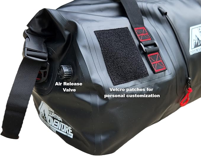 Waterproof Duffel Bag, Marine Grade (60 Liter/15.8 Gallon, Appalachian Series, Black)