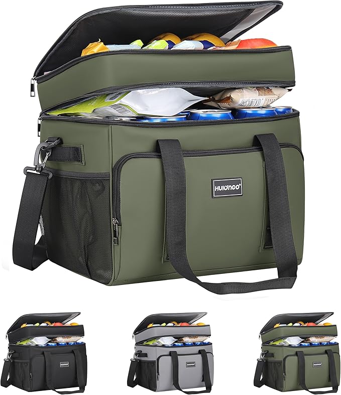 Insulated Soft Cooler Bag, Large Ice Coolers Soft Sided Ice Chest for Beach, Collapsible and Portable
