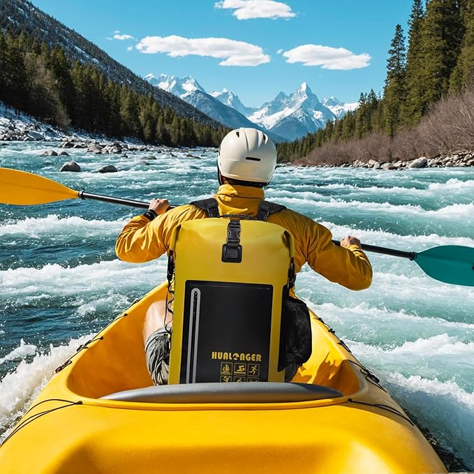 Waterproof Backpack 20L/30L/40L- Roll Top Closure Bag - Hiking Backpack - Lightweight Durable Floating Dry Bag with IPX8 Waterproof Phone Case