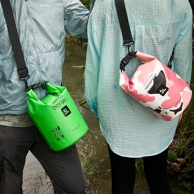 Waterproof Dry Bag Backpack 5L/10L/20L/30L/40L, Roll Top Floating Waterproof Storage Bags for Kayaking, Boating, Swimming, Hiking, Camping and Fishing