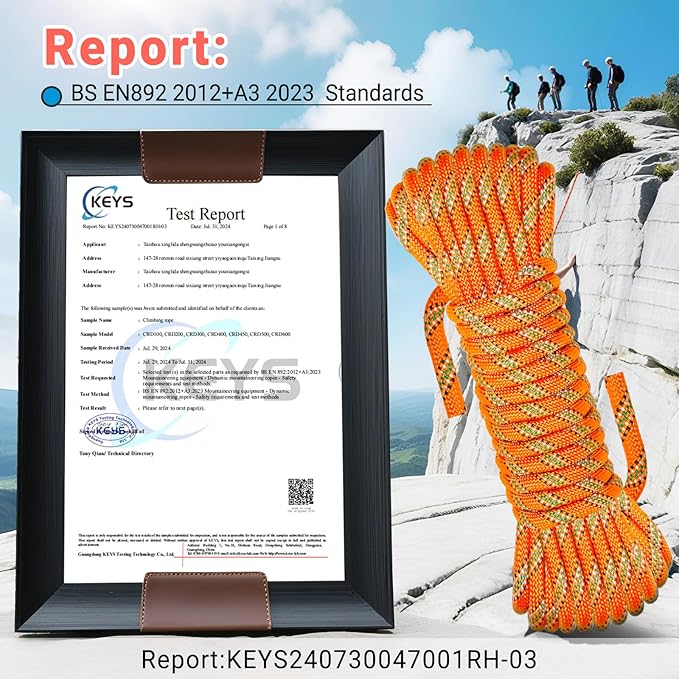 10.5mm Climbing Rope,Static Rock Climbing Rope for Escape Rope Ice Climbing Equipment Fire Rescue Parachute