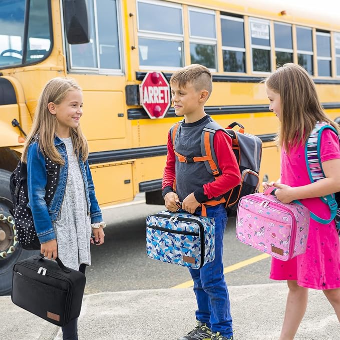 Lifewit Freezable Lunch Box, Insulated Reusable Lunch Bag with 2 Ice Packs, Mini Cooler Snack Bag for Bento Box for Salad, Sandwich, Snacks fo Men Women for Work, Blue Camo 5L