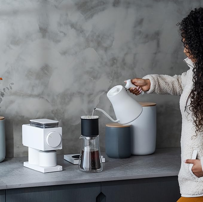 Fellow Stagg Pour-Over Coffee Dripper 20 oz [XF], For Brewing a 20 oz cup of Coffee, Stainless Steel Double Wall Vacuum Insulated, Non-Clogging, Fast Drip, Portable Coffee Maker + 20 Filters