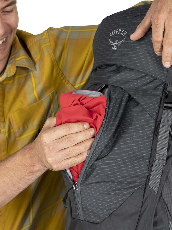 Osprey Stratos 44L Men's Hiking Backpack, Tunnel Vision Grey