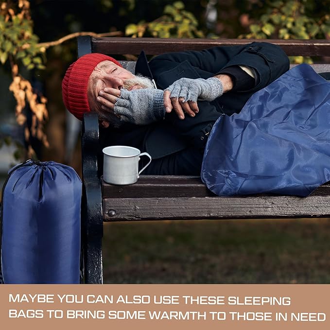 Tranqun 10 Pcs Sleeping Bags for Adults Cotton Liner Cold Warm Weather 4 Seasons Camping Gear Equipment Lightweight Waterproof Backpacking Sleeping Bag for Hiking Outdoor Travel, 5 Color