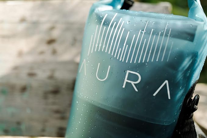 Waterproof Semi-transparent Dry Bag - 10L/20L Dry Bag Backpack - Zipper Compartment, Handles, Straps - Black, Blue, Green, Red - Transparent Dry Bag for Kayaking, Swimming, Beach, Rafting