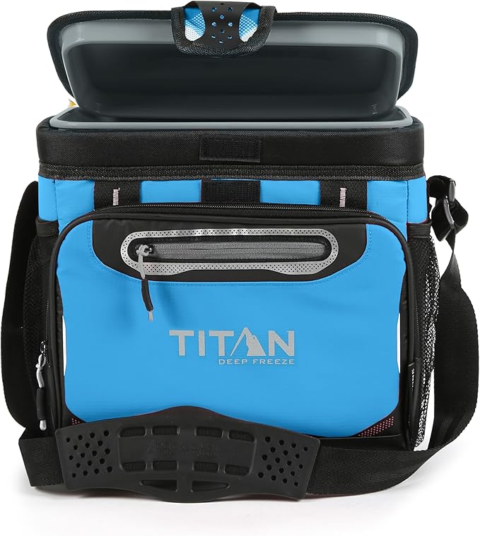 Arctic Zone Titan Deep Freeze Cooler - Zipperless Hardbody Cooler - Small & Large Capacity- Beach & Camping Cooler - Deep Freeze Insulation, HardBody Liner, and SmartShelf