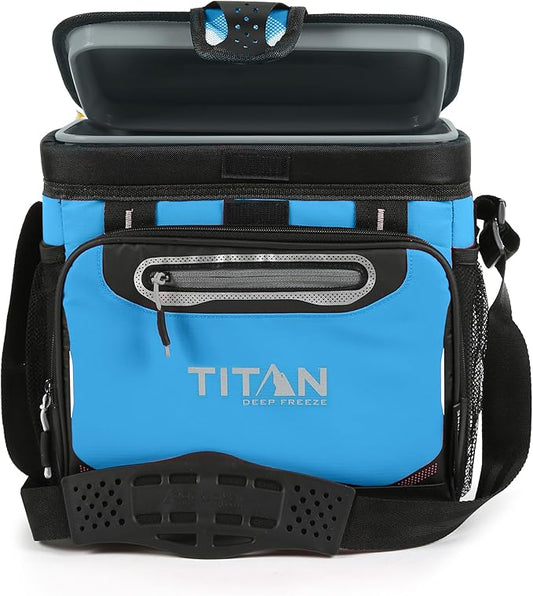 Arctic Zone Titan Deep Freeze Cooler - Zipperless Hardbody Cooler - Small & Large Capacity- Beach & Camping Cooler - Deep Freeze Insulation, HardBody Liner, and SmartShelf