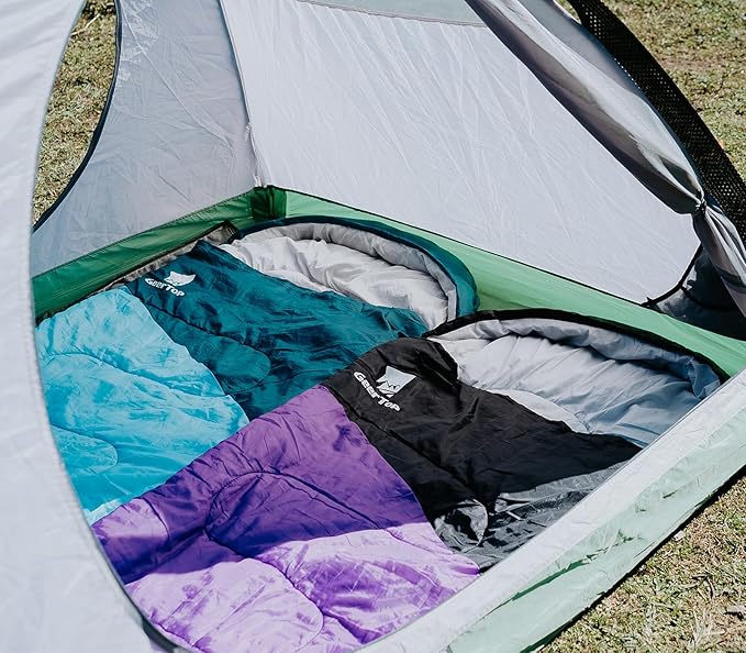 GEERTOP Backpacking Sleeping Bag for Camping, Lightweight Sleeping Bags for Adults Kids Summer Warm Cold Weather Hiking Travel