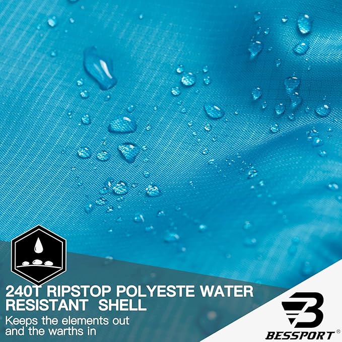 Bessport Mummy Sleeping Bag | 15-45 ℉ Extreme 3-4 Season Sleeping Bag for Adults Cold Weather– Warm and Washable, for Hiking Traveling & Outdoor Activities